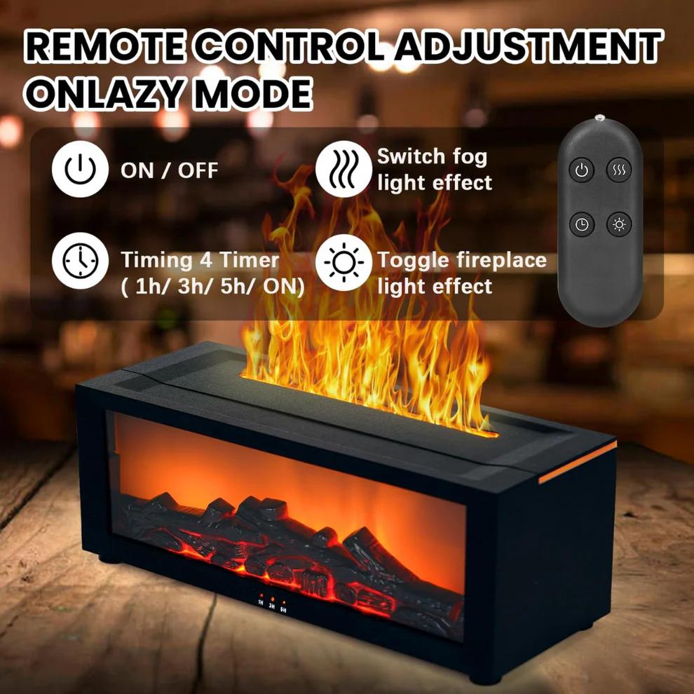 Humidificador de Aire Fireplace Negro